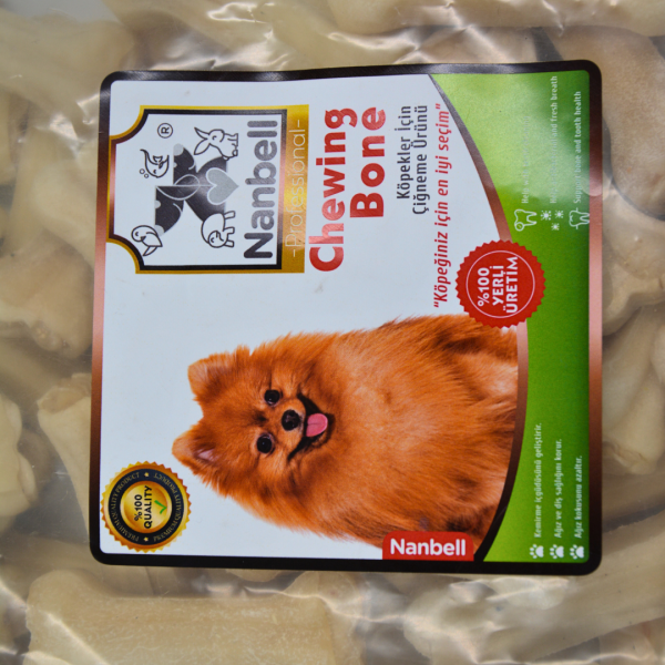 Nanbell 7cm Köpek (Çiğneme) Kemiği Sütlü (60'lı) - Görsel 3