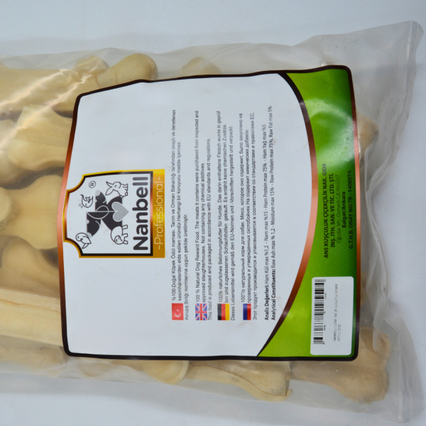 Nanbell 12cm Köpek (Çiğneme) Kemiği Sütlü (24'lü) - Görsel 4