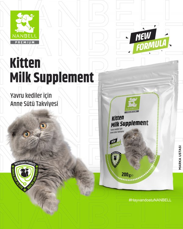 Nanbell Kitten Milk Supplement - Yavru Kedi Süt Tozu 200g - Görsel 2