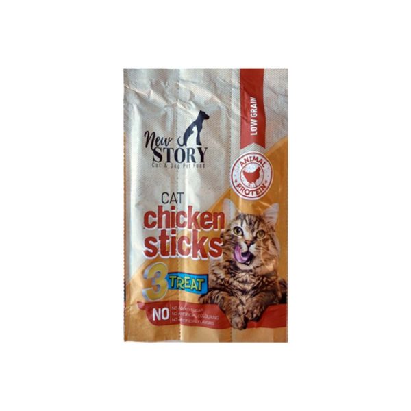 NEW STORY CAT CHICKEN STICKS  15GR