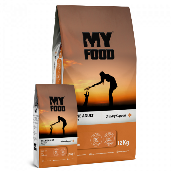 My Food Yetişkin Kedi Maması – Kısırlaştırılmış Kediler İçin Somonlu 1,5 KG