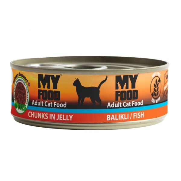 My Food Chunk in Jelly Balıklı Yetişkin Kedi Maması Konserve 100 gr