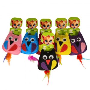 Nanbell Catnipli Baykuş Kedi Oyuncağı – Tüylü ve Eğlenceli Kedi Oyuncağı AO044