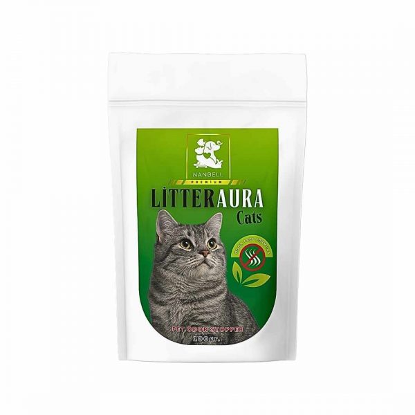 Nanbell LitterAura Cats Kedi Kumu Koku Giderici – 100gr Doğal Formül - Görsel 2