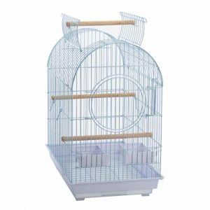Nanbell A5002 Kuş Kafesi – Dayanıklı Metal, Ahşap Tünekli, Pratik Temizlikli (4’lü Koli Avantajı)