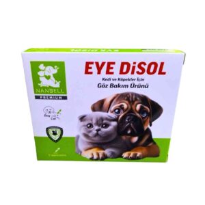 Nanbell Eye Disol – Kedi ve Köpekler İçin Göz Bakım Ürünü | Göz Çevresi Temizliği ve Akıntı Giderici Bakım Solüsyonu