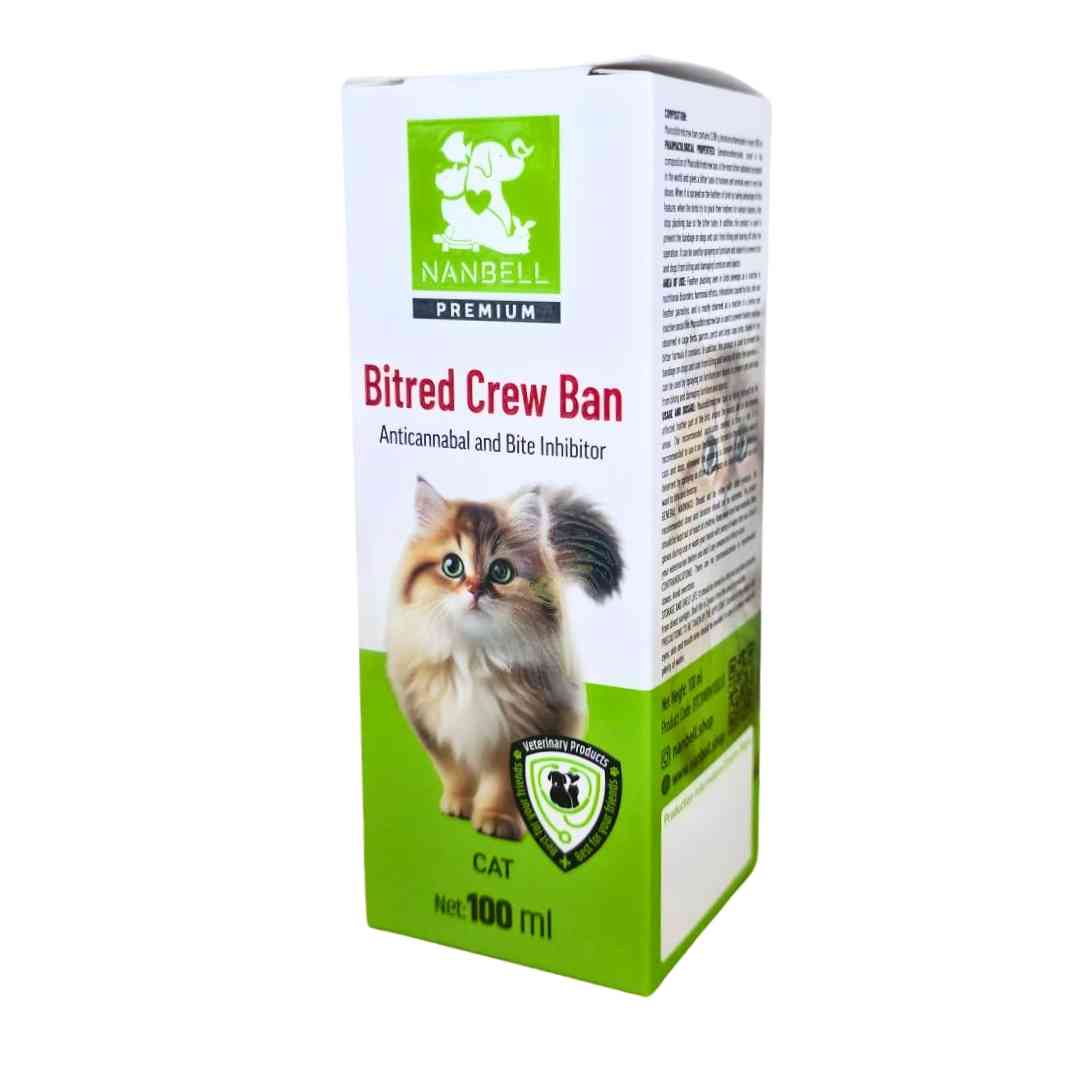 Nanbell Bitred Crew Ban – Kediler İçin Antikanibal ve Isırma Önleyici Sprey 100 ml | Tüy Yolma, Yalama ve Isırmayı Engeller - Görsel 3