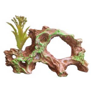 Altan Delikli Kaya Dekor – Akvaryumlar İçin Doğal Görünümlü Balık Saklanma Taşı