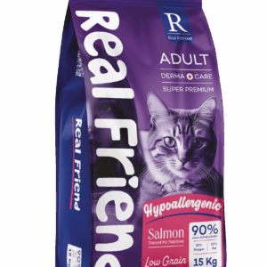 Real Friend Yetişkin Kedi Maması – Somonlu 1,5 Kg | Sağlıklı Cilt, Parlak Tüy ve Dengeli Beslenme